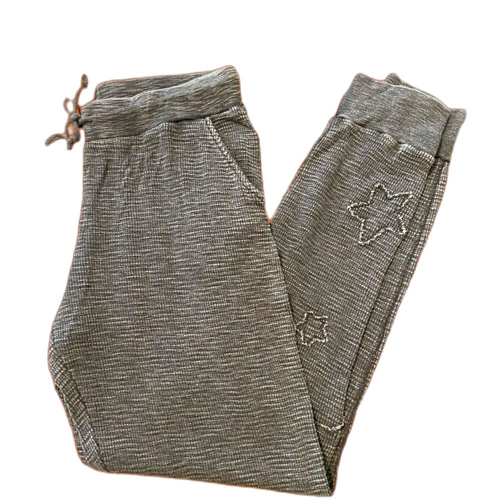Hello Nite new charcoal grey waffle texture joggers | sweatpants | loungewear S.